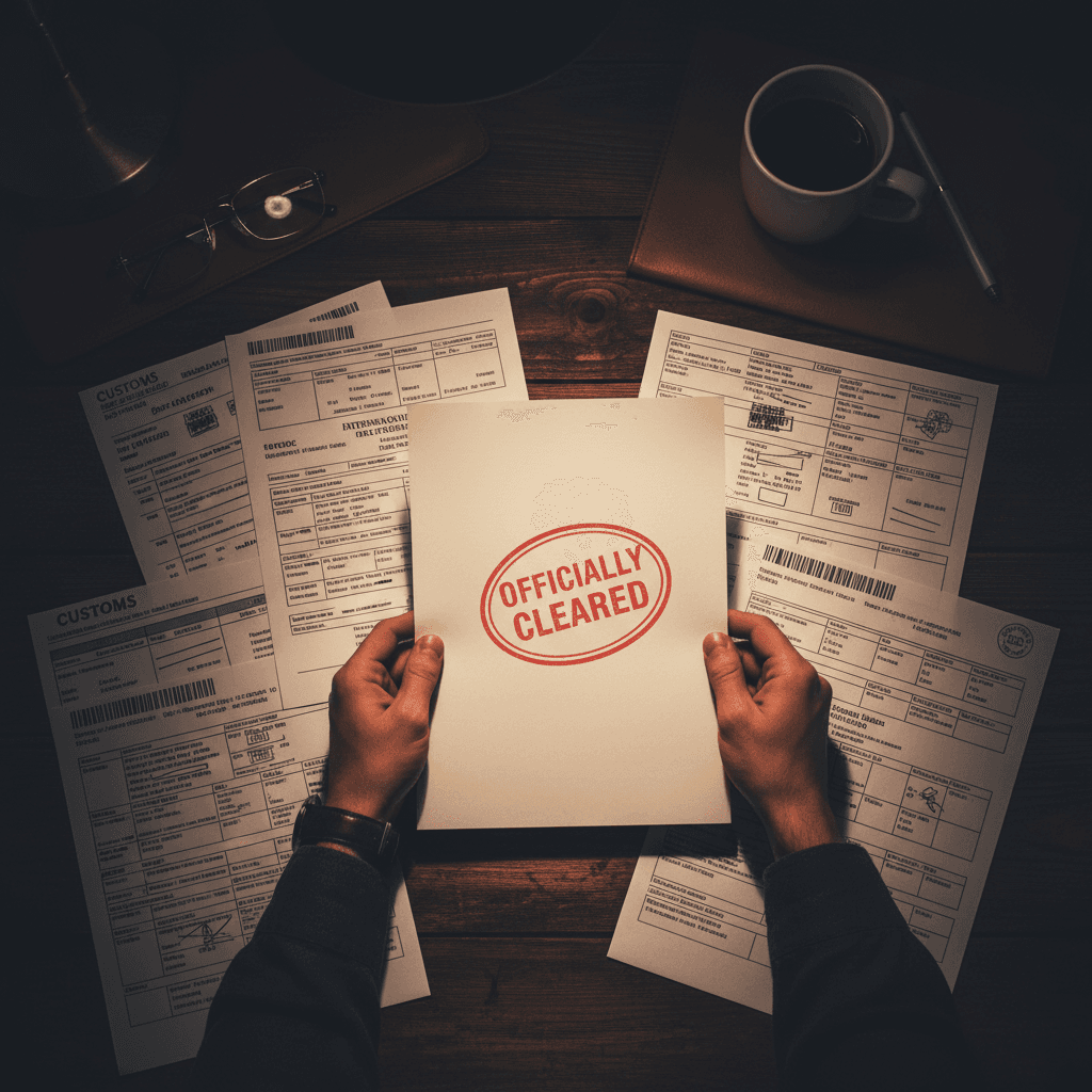 Customs documentation and clearance paperwork