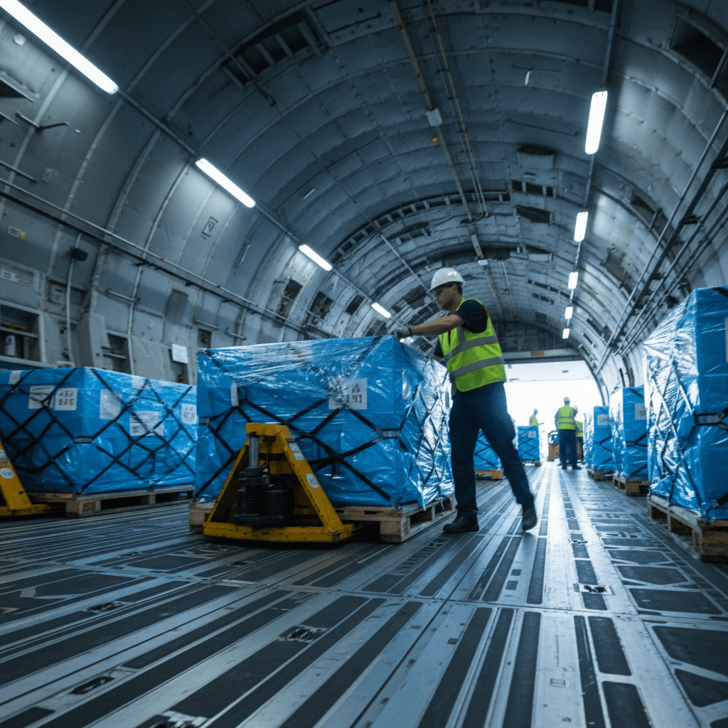 Air freight cargo loading